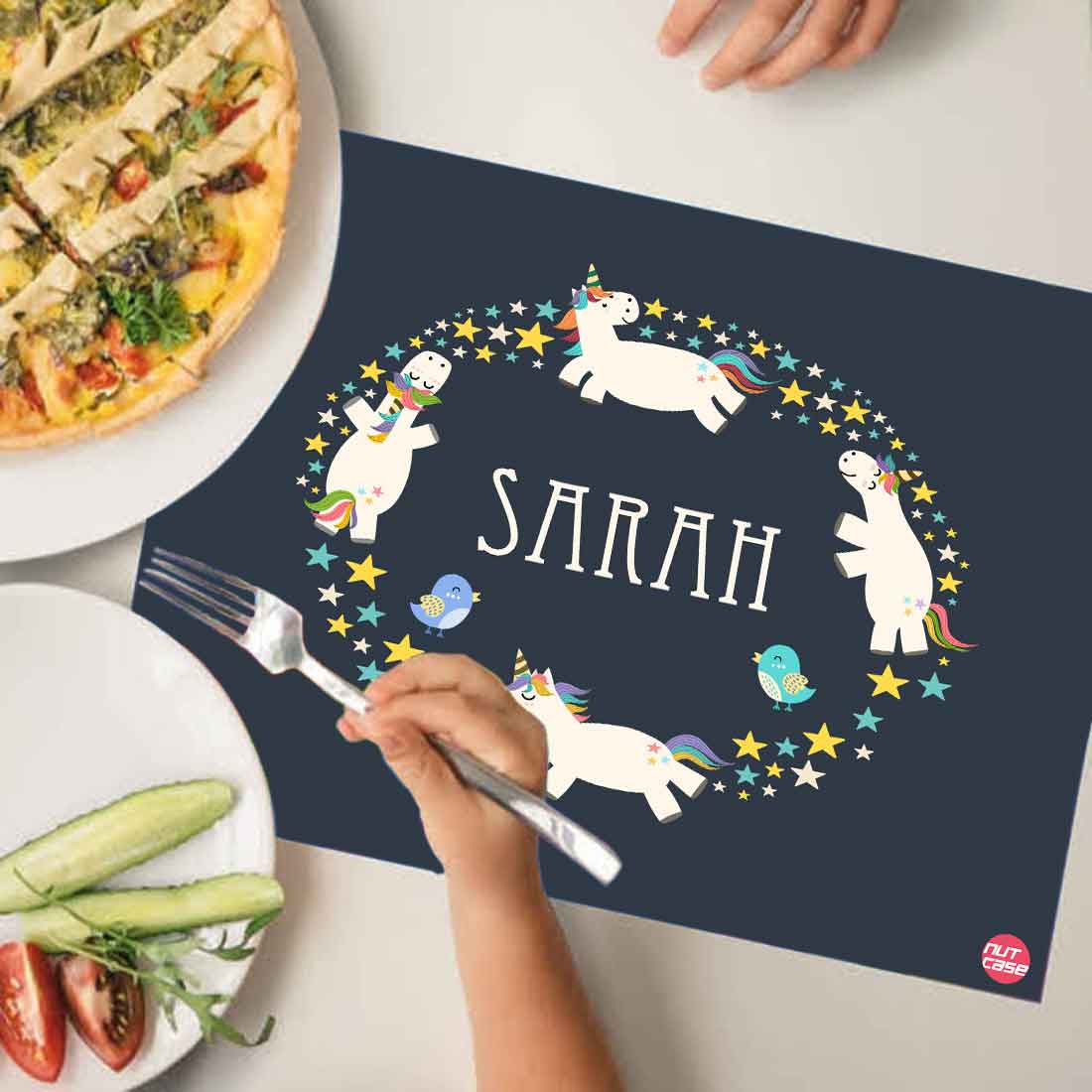 Custom Tablemat Unicorn Theme Return Gifts for Kids - Unicorn & stars
