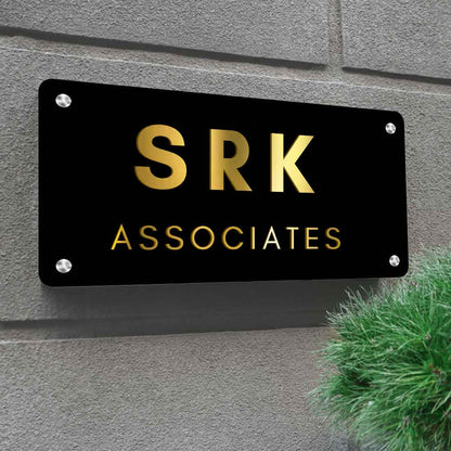 Customized Stainless Steel Name Plate for Office Home Entrance Outdoor