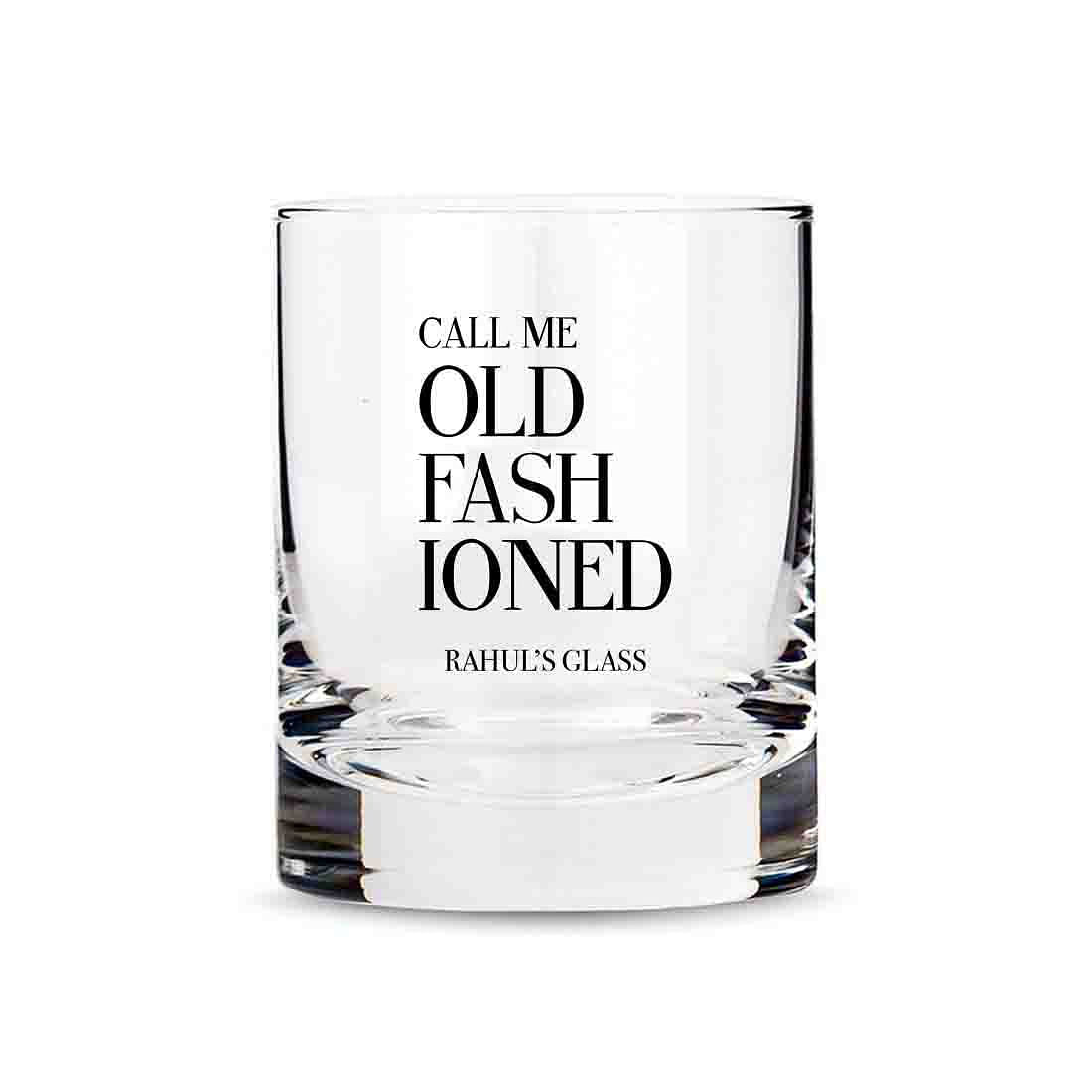 Classic Customized Whiskey Glass -Perfect Gift for Boyfriend Husband - Old Fashioned Nutcase