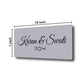 Personalised Door Nameplate for House Plates Home Entrance  - Acrylic