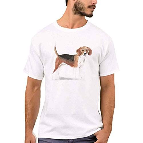 Nutcase Designer Round Neck Men's T-Shirt Wrinkle-Free Poly Cotton Tees - Cute Dog Nutcase