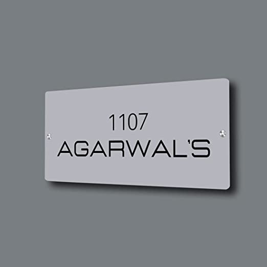 Personalized Acrylic Name Plate for Home Flats Entrance Door Custom Acrylic Board for Office Outdoor