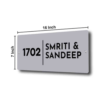 Acrylic Name Plate for Flats Home Personalized Office Nameboard Nutcase