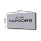 Customized Name Plate Design in Acrylic for Home Flats Entrance Door Personalized Acrylic Board
