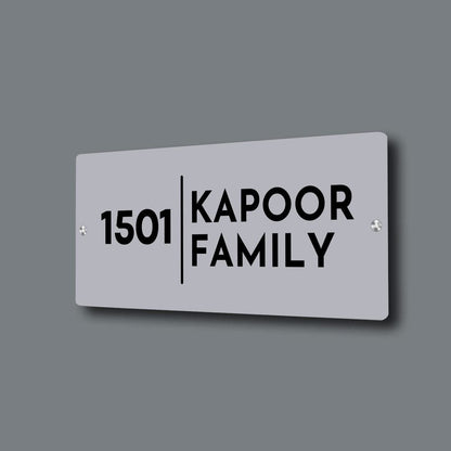 Personalised House Name Plate Entrance Nameboards for Flats Offices- Acrylic