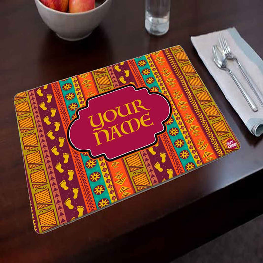 Custom Printed Table Mats for Home Dining Table - Ethnic Designer