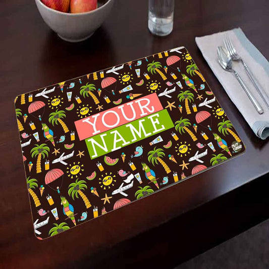 Kids Personalized Return Gifts for Birthday Party Table Mats - Summer Adventure