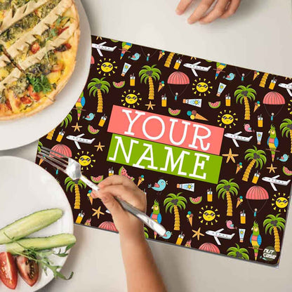 Kids Personalized Return Gifts for Birthday Party Table Mats - Summer Adventure