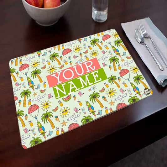 Custom Children Return Gifts for 1st Birthday Party Placemats - Summer Time