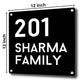 Custom Steel Name Plates for Home Office Entrance - Square