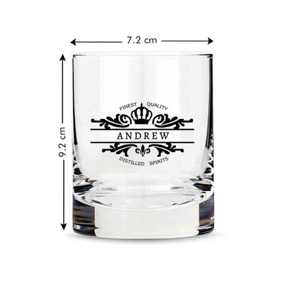 Personalize Your-Name Whiskey Glass - Gift for Boyfriend Husband Father