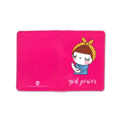 Feminist  Passport Cover WalletTravel Organizer  - Girl Power Nutcase