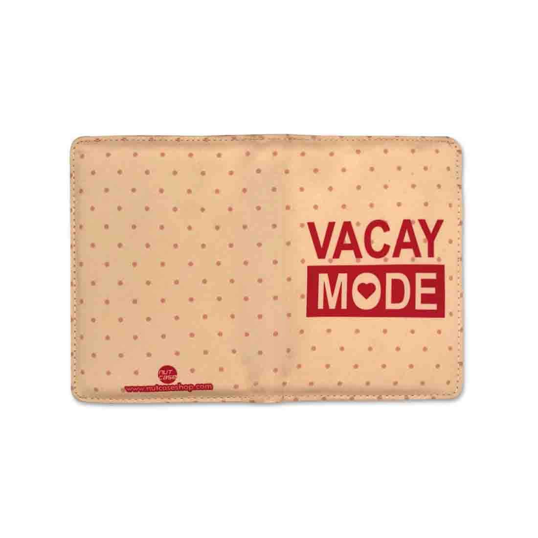 Passport Cover Case Wallet Travel Document Organizer  -Vacay Mode Nutcase