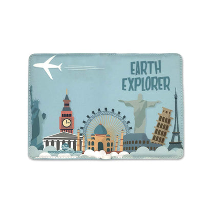 Passport Cover Wallet Travel Document Organizer  - Earth Explorer Nutcase