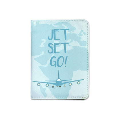 Passport Holder  Travel Wallet Organizer  -  Designer Passport Cover - Jet Set Go Nutcase