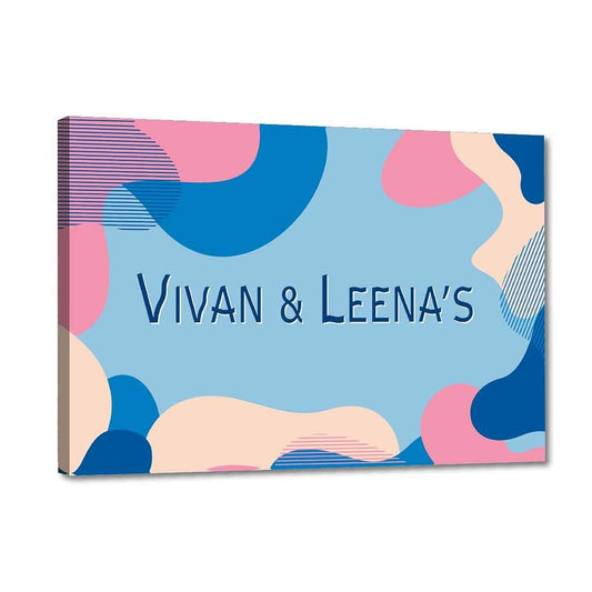 Creative Personalized Door Name Plate -Pastel Abstract Nutcase