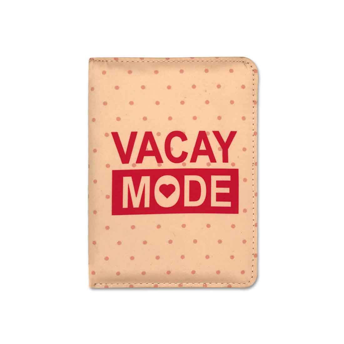 Passport Cover Case Wallet Travel Document Organizer  -Vacay Mode Nutcase
