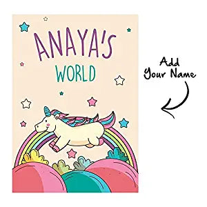 Personalised Wall Stickers Unicorn Poaster for Bedroom