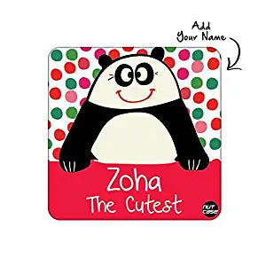 Personalised Design Metal Fridge Magnets for Kids Birthday Return Gifts  - Cute Panda