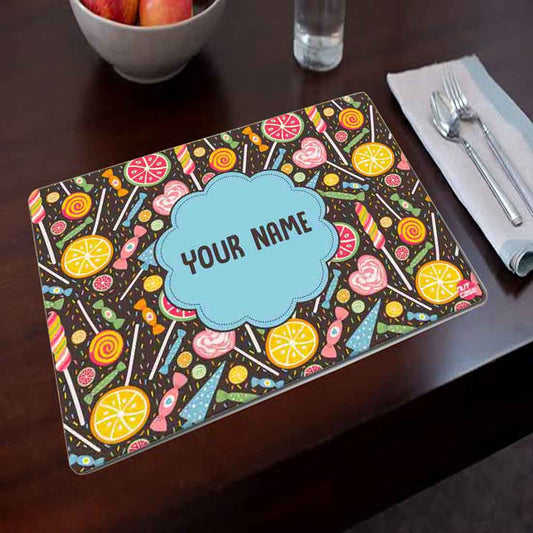 Personalised Return Gifts for Birthday Party Table Mats  - Lemon & Candy