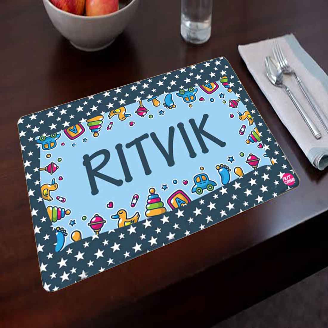 Personalized Return Gift Ideas for 6 Year Olds Kids Table Mat - Toy