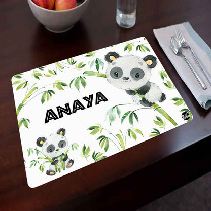 Personalized Tablemat Return Gifts for First Birthday Party - Cute Panda