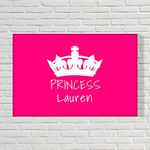 Door Name Plate for Children's Room - Princess Board
