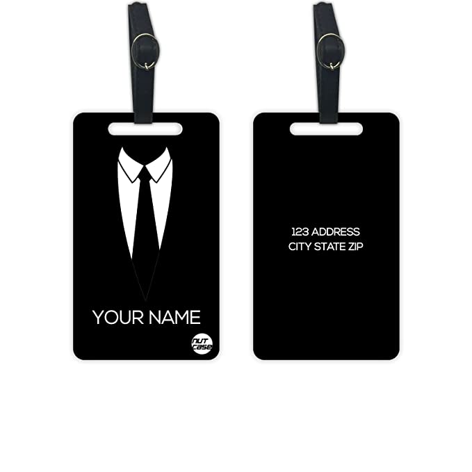 Custom Bag Tags Add Name for Suitcase Set of 2 - Suit UP