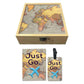 Passport Cover Luggage Tag Wooden Gift Box Set - Just Go Nutcase