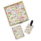 Nutcase Designer Passport Holder For Kids Children  Passport Cover Luggage Tag Wooden Gift Box Set - Kids Toy