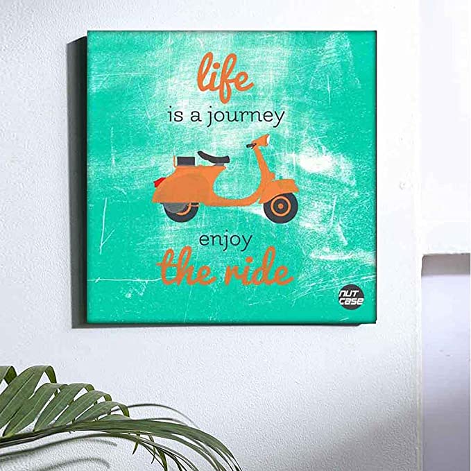 Wall Art Decor Hanging Panel -Life Is A Journey Nutcase