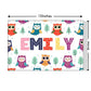 Children's Customized Room Name Plate -  Owl & Tree