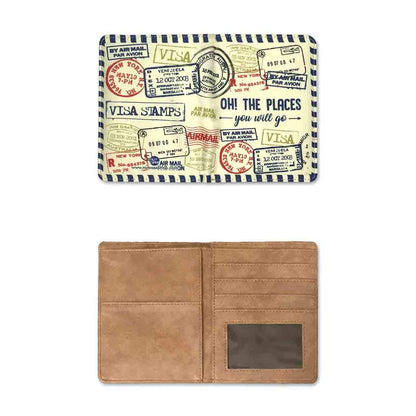 Travel Passport Cover Wallet Organizer  - Stamp Nutcase