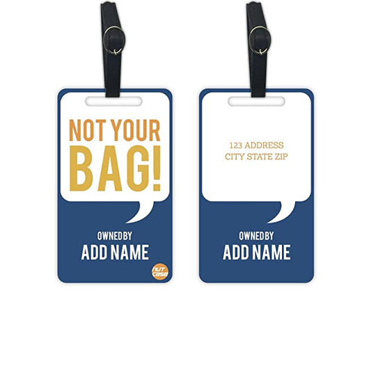 Custom Crew Luggage Tags for Identifier Name Set of 2 - Bag