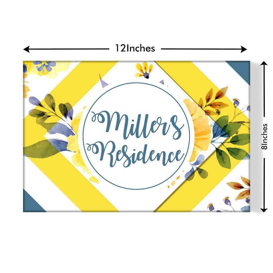 New Custom Door Name Plate -Yellow Spring Nutcase