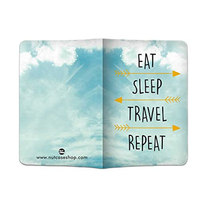 Designer Passport Cover - Eat Sleep Travel Repeat