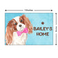 New Outdoor Dog Name Plate - Beware Of Dog Sign - Charles Spaniel 2