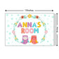 Kids Custom Room Name Plate -  Floral & Owl