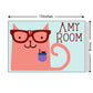Personalized Children's Name Plate -  Office Cat