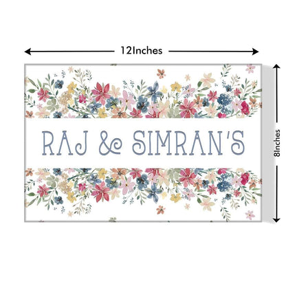 Couples Custom Door Name Plate - Couples Home Nutcase