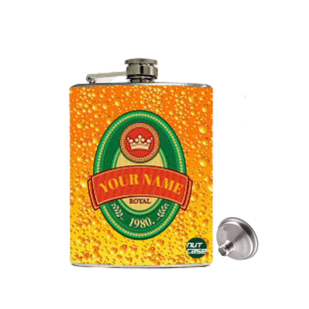 Custom-Made New Hip Flask - Add Your Name