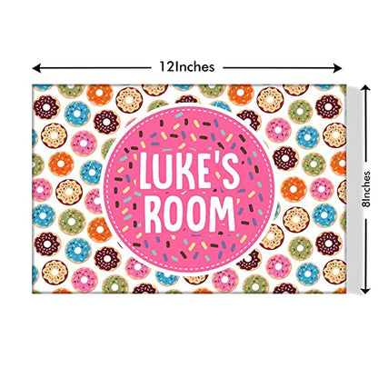 Custom-Made Kids Name Plate -  Sweet Doughnut