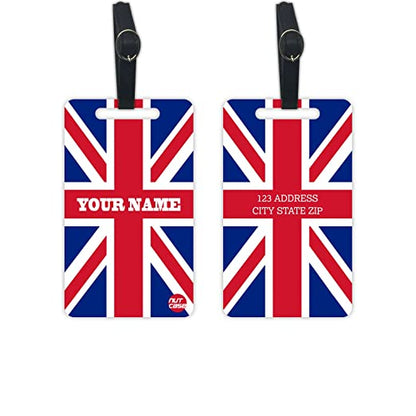 Personalized Designer Luggage Travel Baggage Tags - Union Jack