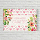 New Outdoor House Name plate - Pink Hearts