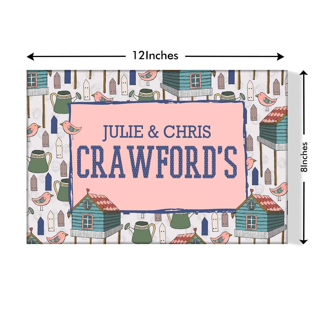 Customized Name Plate Door Sign - Cute Homes