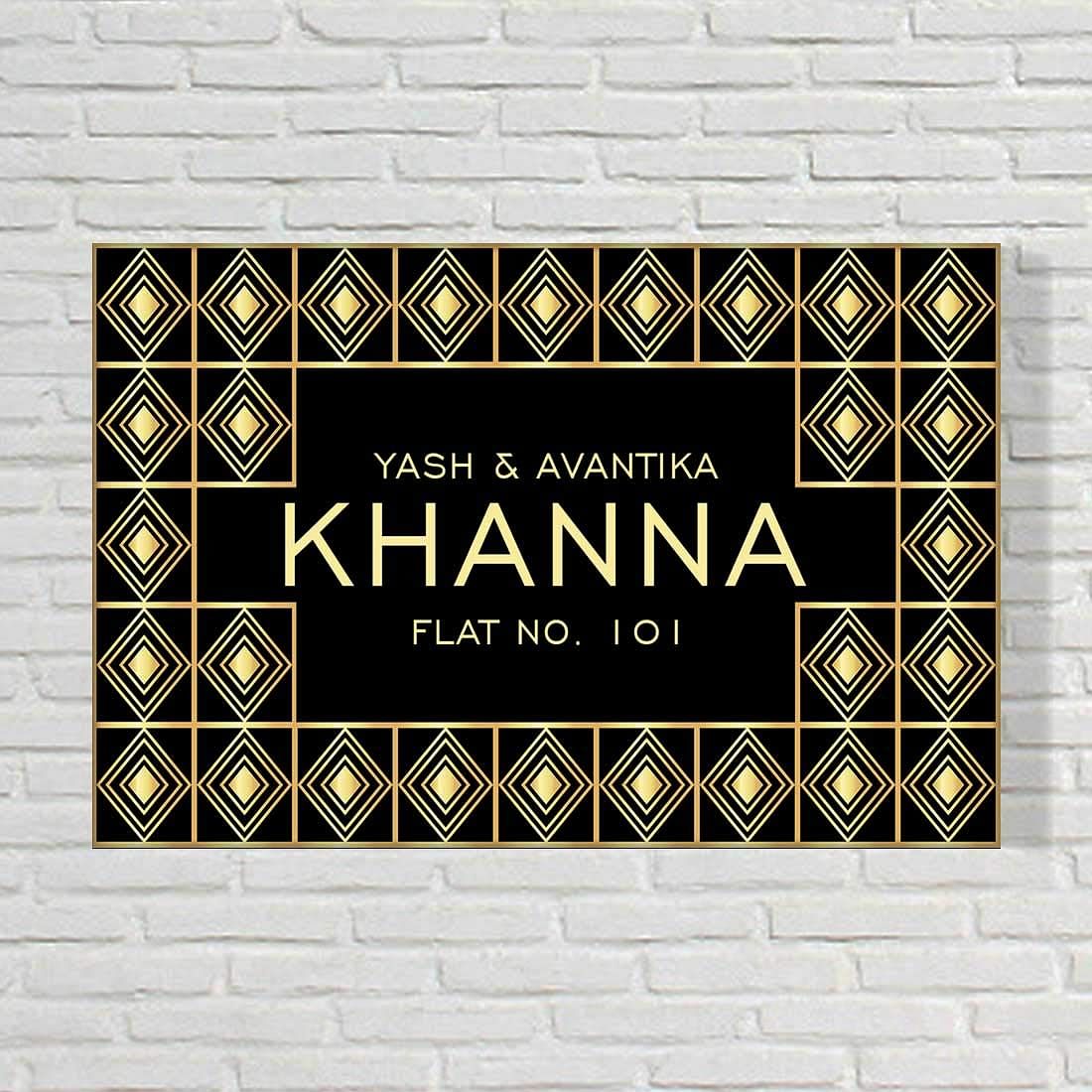 Buy name plates in srinagar. Designer engraved wooden signs. quick delivery
