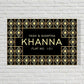 Beautiful Name Plate for Door -Great Gatsby Themed - Diamond Pattern Nutcase