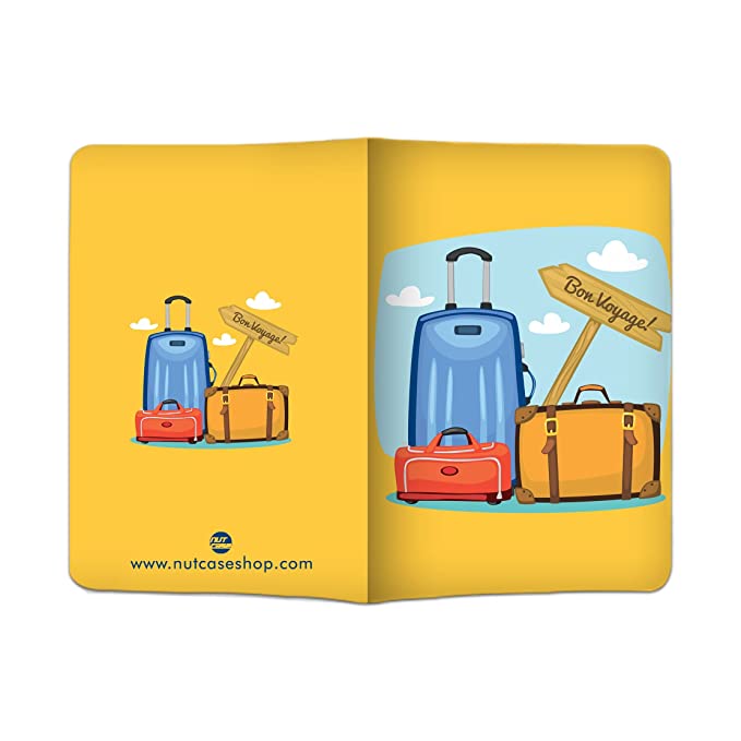 Designer Passport Cover - Bon Voyage! Nutcase