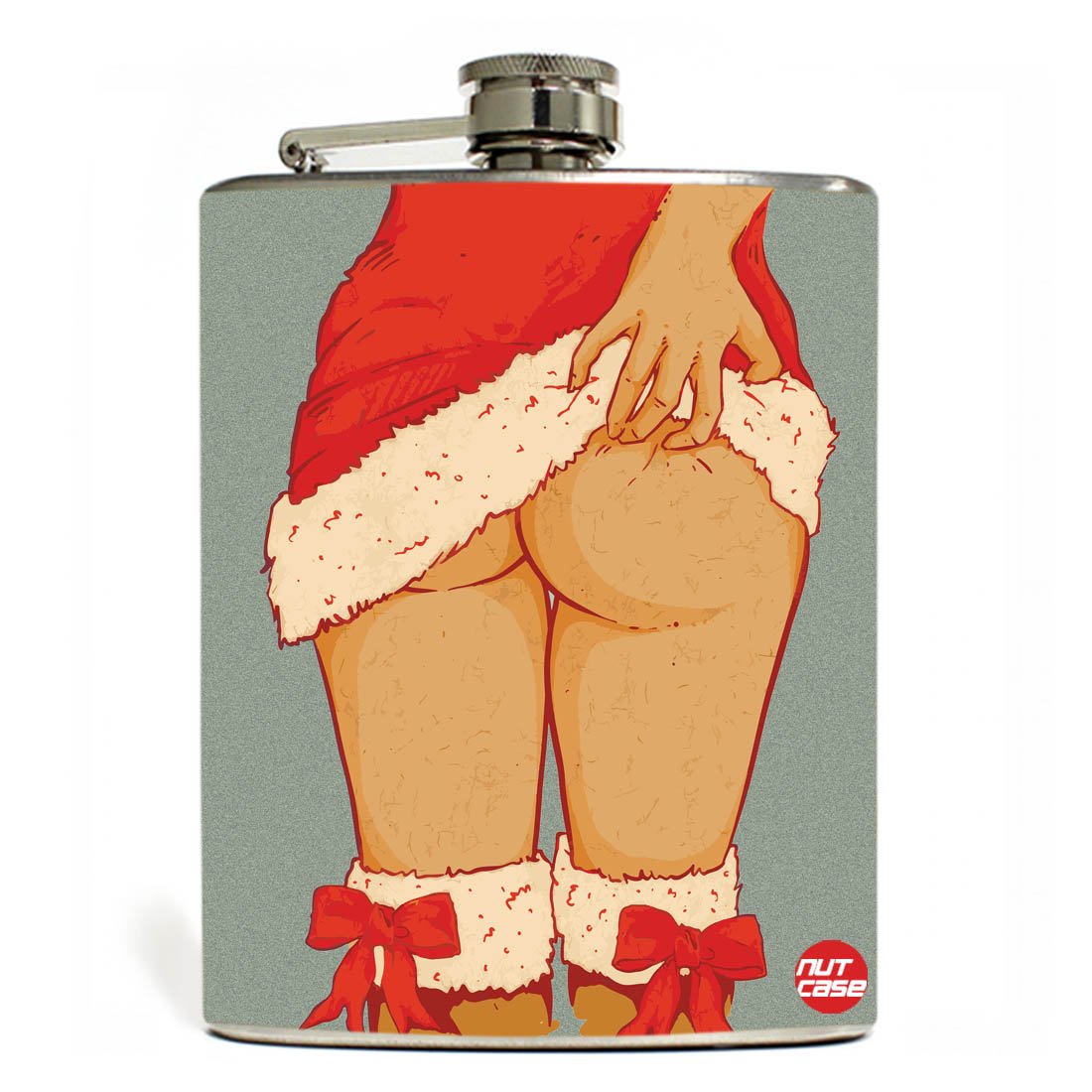 Personalized Christmas Gift Box Hip Flask Whisky Glass Funny Secret Santa Gifts