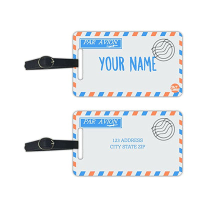 Custom Luggage Tags Bulk for Travel Set of 2 - Postage